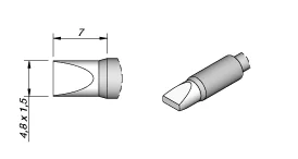 JBC ПАЯЛЬНЫЕ НАКОНЕЧНИКИ JBC C245-808 для паяльной станции