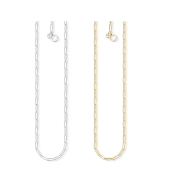 

5MM Golden Charm Necklaces 925 Sterling Silver Thomas Style Link Chains Women Men Jewelry Accessories Gifts 2020 New Arrivals