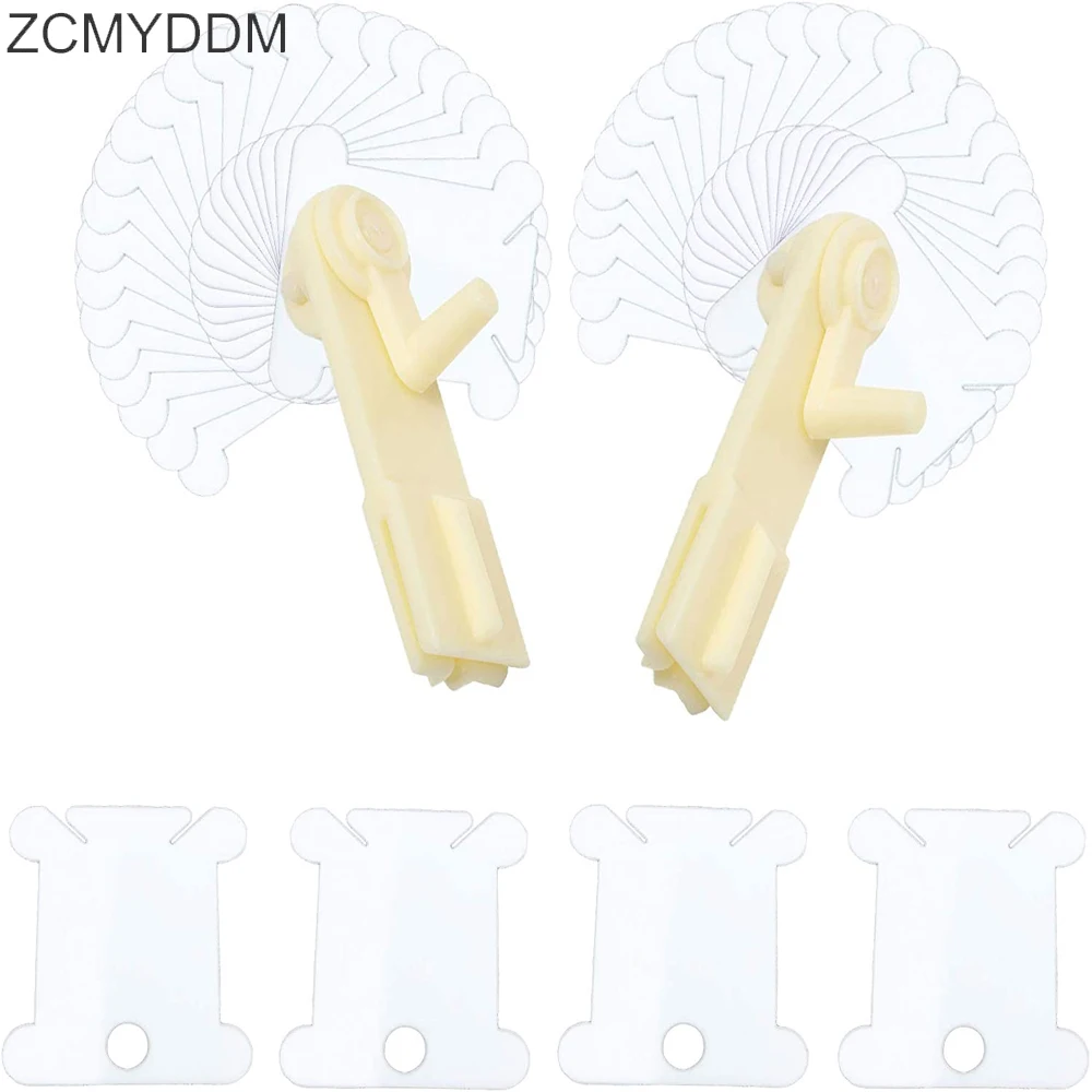 Plastic Sewing Supplies Bobbins Floss Plastic Thread Winder Sewing