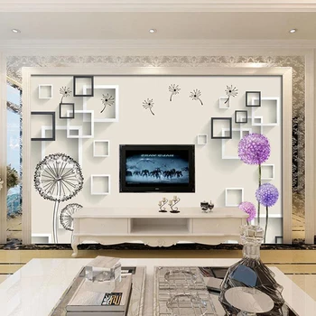 

Jointless 3D Custom Mural Wallpaper For Living Room Bedroom Background Florals Silk Cloth Wall Paper Home Decor