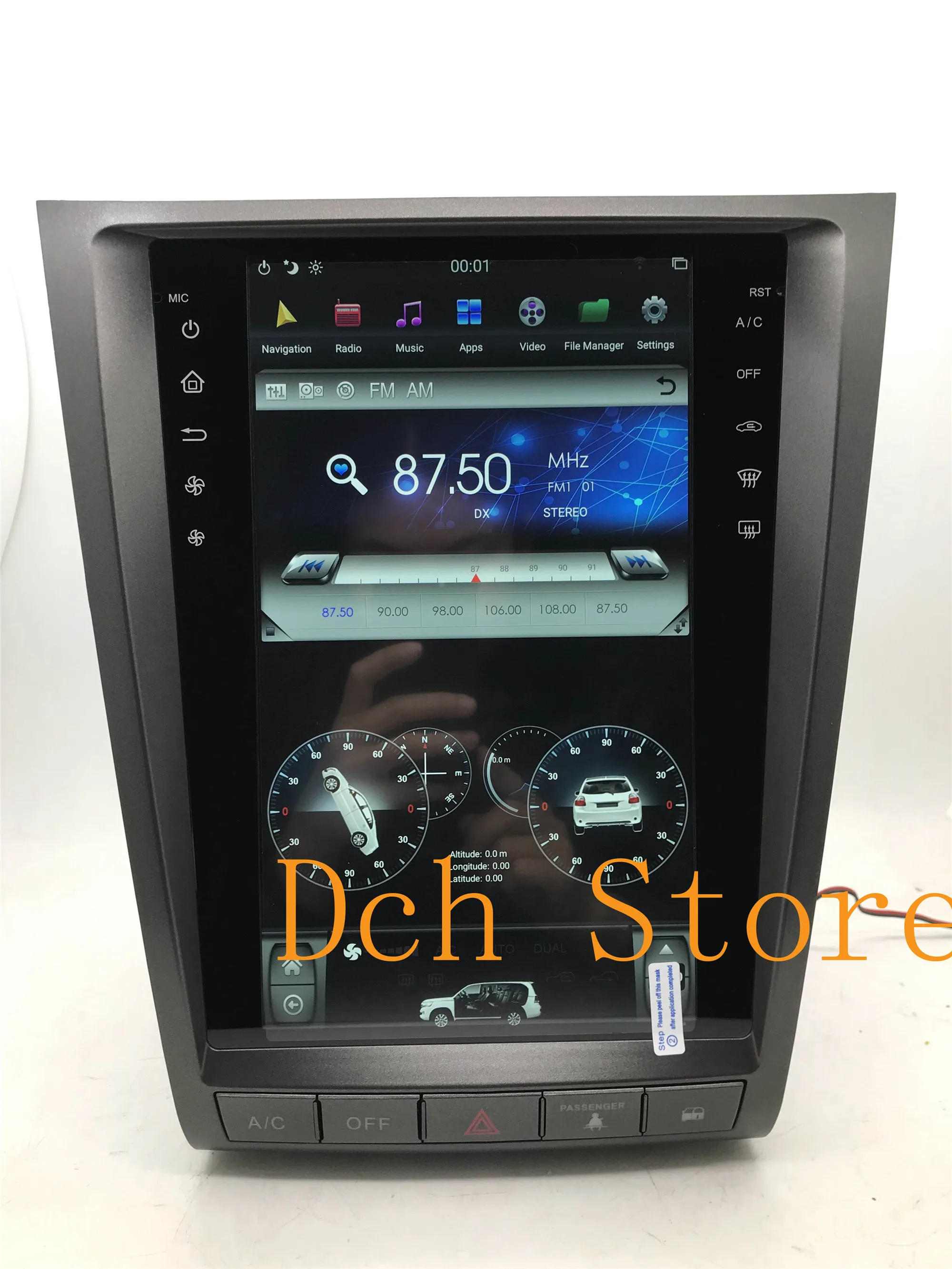 12,1 ''tesla стиль Android 8,1 PX6 автомобильный dvd-плеер gps навигация для lexus GS GS300 GS350 GS450 GS460 радио ips 2004-2011