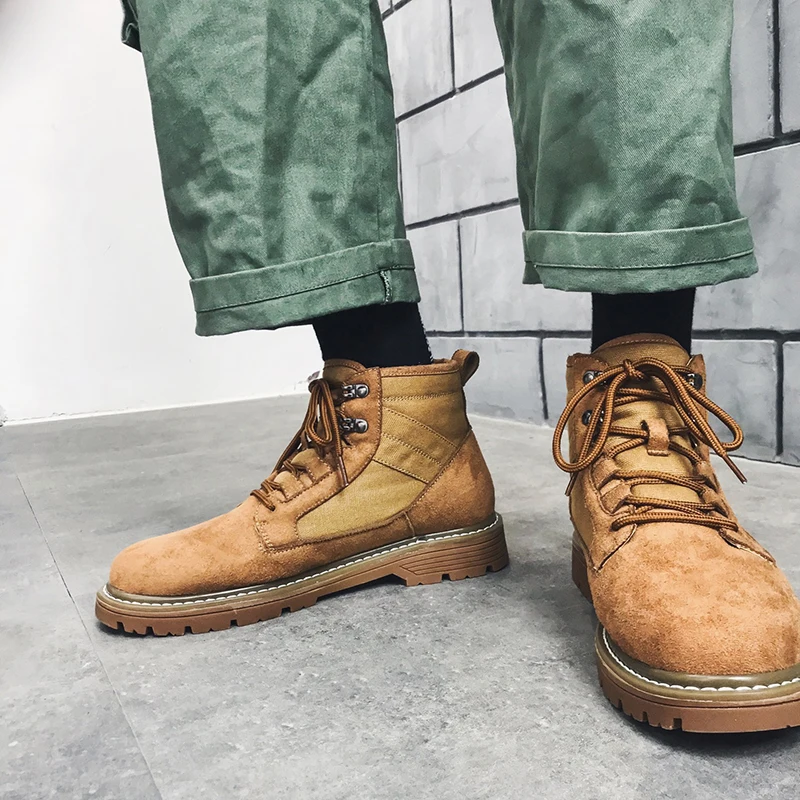Men Ankle boots Men's plush warm Fashion Snow Boots Shoes Winter Sneakers lace up Men Shoes Winter Boots Black Blue Footwear a4
