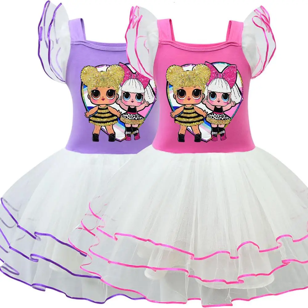 designer clothing sets Lol Surprise Doll Summer Dresses for Girls Cute Princess Dress Cartoon Children's Clothes Sleeveless Kids Clothing Vestidos women's clothing sets	