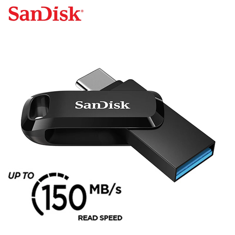 

Sandisk Pen Drive Flash 32GB 64GB 128GB type-c usb3.1 OTG car U disk Type-C computer phone dual-use high-speed encryption 150M/S