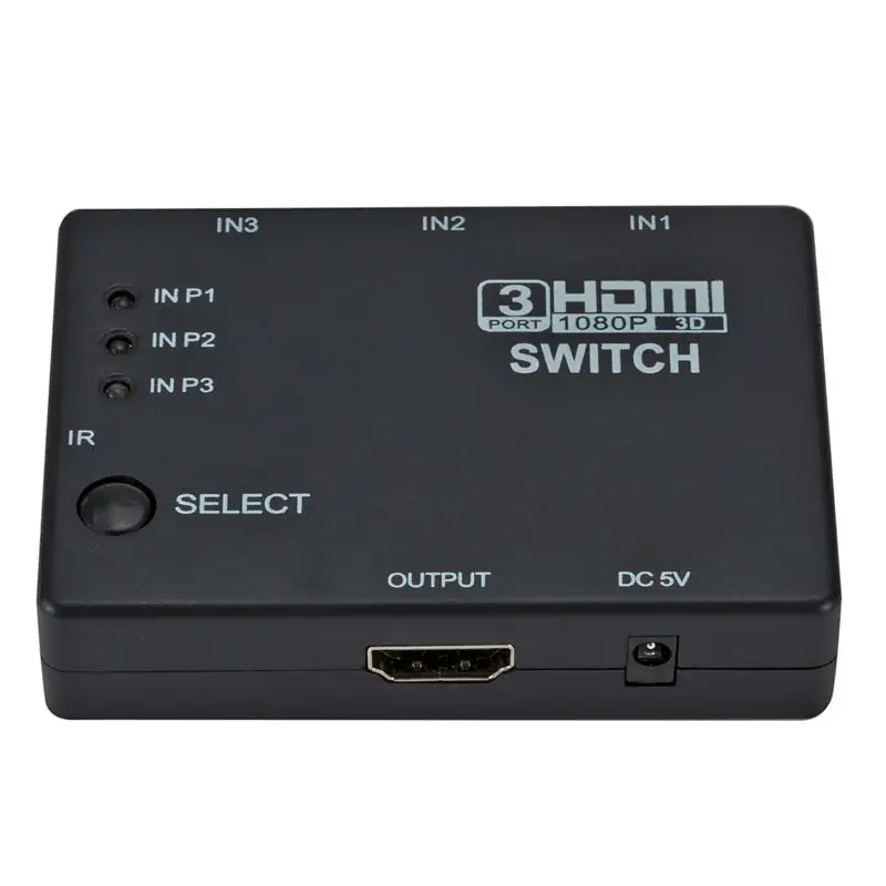 HDMI 3 порта переключатель разветвитель концентратор с пультом 1080p для PS3 PS4 Xbox One HDTV