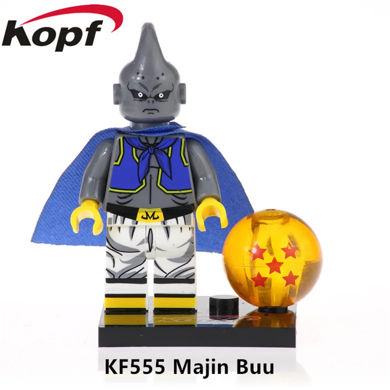 Одна распродажа, строительные блоки, кубики, супер плавки, серия Dragon Ball, Son Goku Majin, фигурки для детей, игрушки KF6042 - Цвет: KF555 Without Box