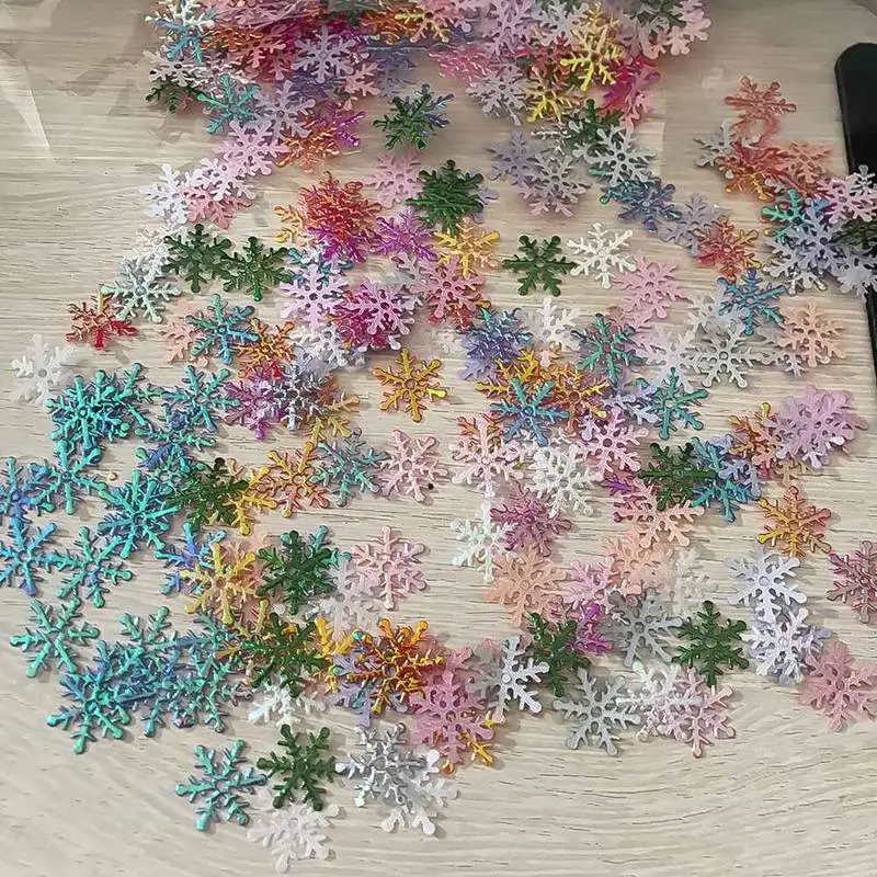 300pcs/lot Snowflake Frozen Party Snowflake Christmas Decorations For Home Winter Decorations Wedding Party Decoration Navidad