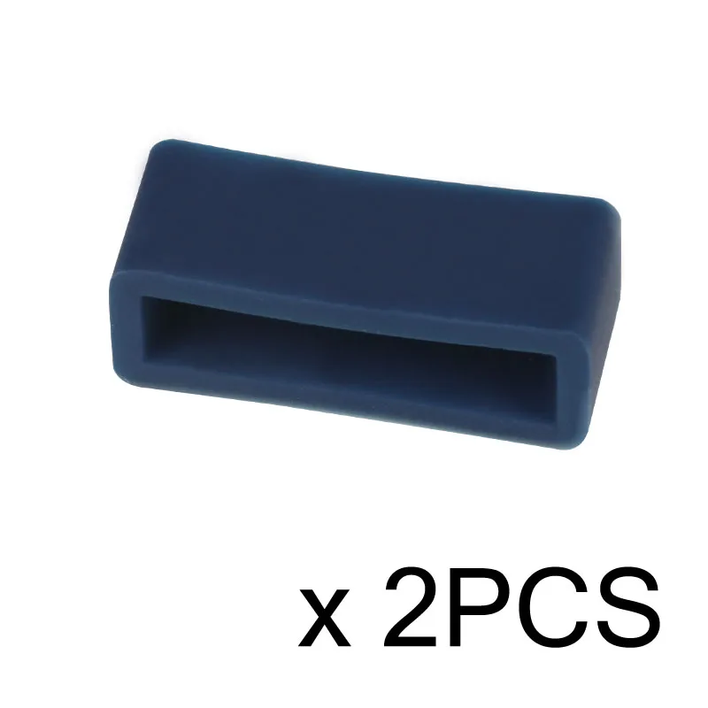 24mm Lederen horlogeband behoud lus band keeper houder gladde afwerking Zwart 1 Loop