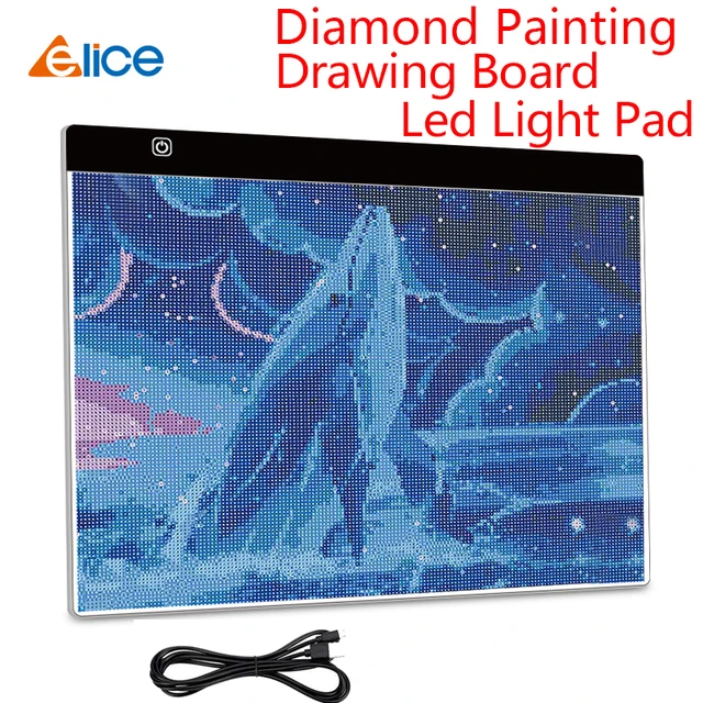 A5/A4/A3/A2 Three level dimming LED Light Pad for diamond painting Artcraft  Tracing Light Box Digital Tablets Drawing Tablet - AliExpress