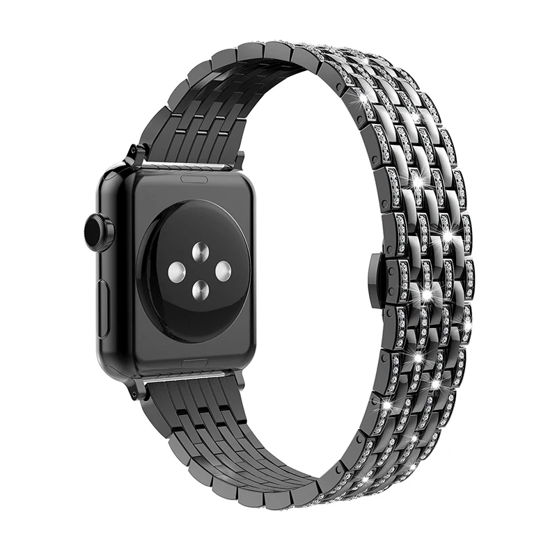 Почетный бриллиантовый ремешок для Apple watch 5/4/3/2/1 браслет apple 40 мм 38 42 44 из