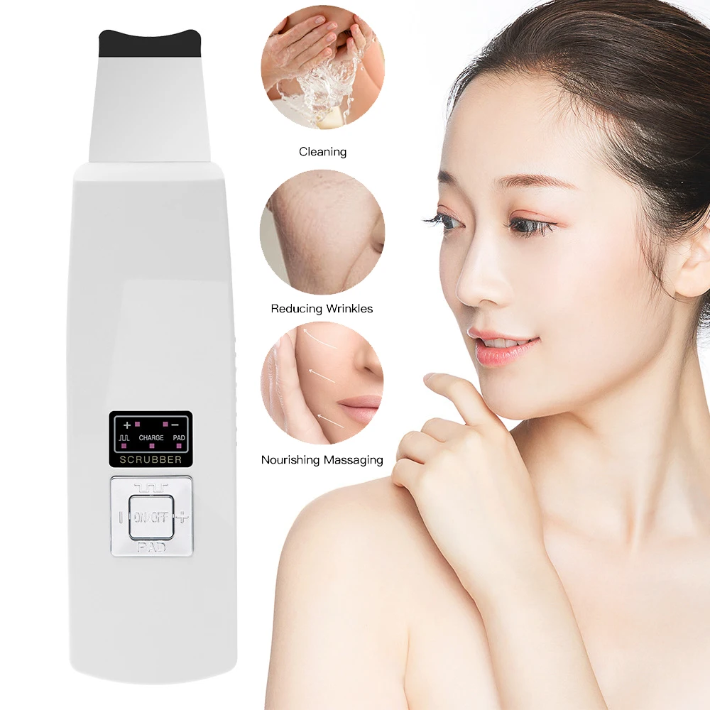 

Y&B Face Vibration Massage Blackhead Remover Skincare Tool High Frequency Ultrasound Apparatus Dead Skin Removal Skin Tightening