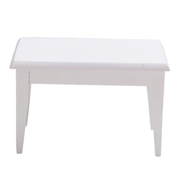 

1:12 Scale Dolls House Miniature Mini White Table Furniture Model Accs