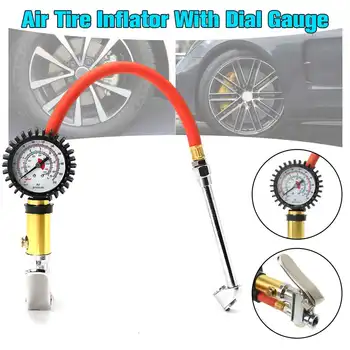 

1/4" NPT Air Tire Car Tyre Inflator Universal Auto Car Air Tire Pressure Inflator Inflatable Pump Dial Gauge Vehicle Tester