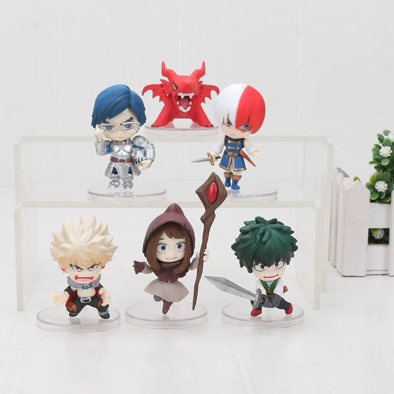 My Hero Academy брелок «Академия Звёздного Флота» boku Midoriya deku Shoto bakugou Toga no Hero Academy ПВХ фигурка игрушка подвеска кольцо - Цвет: Серебристый