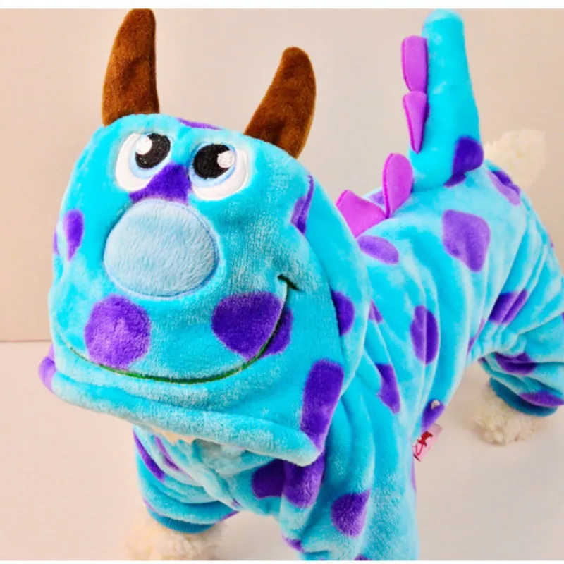 Bubble dragon Bubble Dragon Pets DressTeddy смешная одежда четыре фута для маленьких собак осень/зима французская одежда для бульдога собака костюм на Хэллоуин - Цвет: Bubble dragon