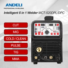 Saldatore di TIG del saldatore di MIG della saldatrice di TIG della saldatrice di TIG della macchina 220V MCT-520DPL/DPC MIG TIG MMA