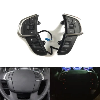 

Cruise Speed Limit Switch Phone Volume Button Steering Wheel Control Multifunction Button For Citroen C4 DS4