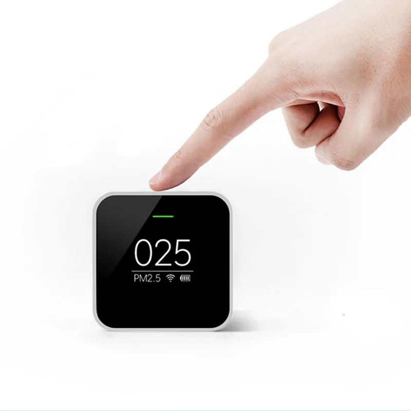 Крепление для спортивной камеры Xiao mi jia PM2.5 детектор легкочитаемый OLED Экран PM 2,5 Портативный работы mi Воздухоочистители для умного дома мониторинга качества воздуха