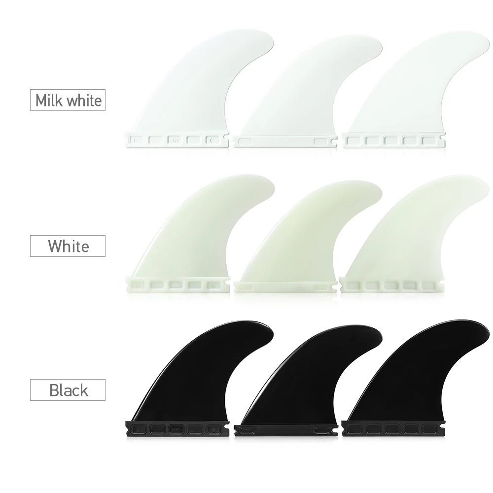 3 упаковки для серфинга FCS Future Tri Fin 4,37 ''серфинга Tri Fin Набор для серфинга плавник для серфинга