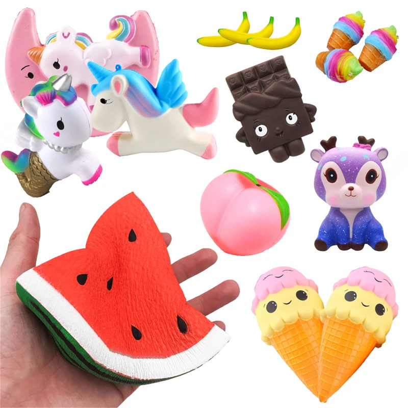 Kawaii супер мягкие Diy антистресс игрушки имитация фруктов серия медленно