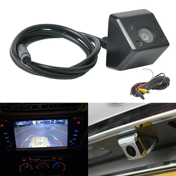 

Universal Car Rear View Camera 170 Degree Auto Reversing Parking Monitor 4 LED Rear View Camera Infrared Night Vision Video