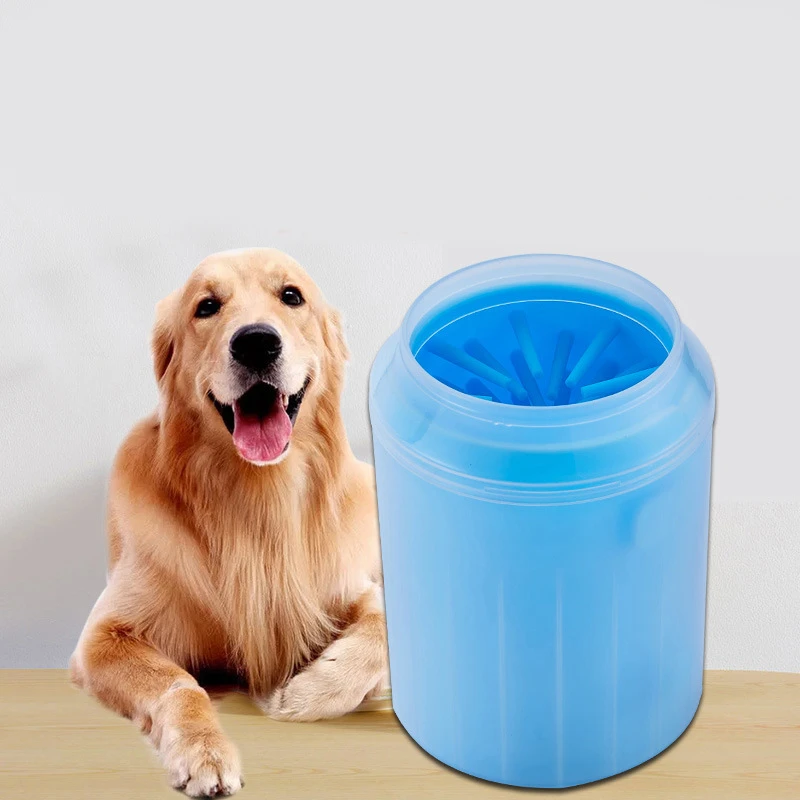 New Dog Paw Cleaner Cup Soft Silicone Combs Portable Outdoor Pet Foot Washer Paw Clean Brush Quickly Wash Foot Cleaning Bucket