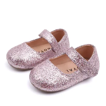 

Baby Girls Shoes Infant First Walkers Toddler Princess Shoes Solid color Anti-Slip Newborn girl Sequin fashion SWW029