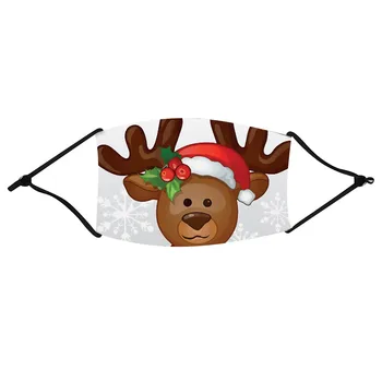 

Christmas Print Child Breathable Multi-Purpose Face Cover Reuse Mask Facemask Washable Mouth Face cover mondmasker wasbaar