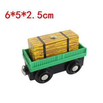 

EDWONE wooden magnetic train for Tmas wooden tracks can be connected to the Tmas train variety wooden train E10 forage car