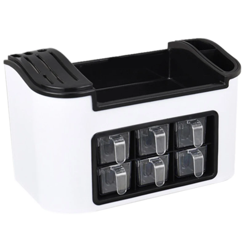 

HOT-Kitchen Countertop White Tableware Bracket Seasoning Rack, Food Cabinet Storage Rack, Tool Rack, Tableware Rack