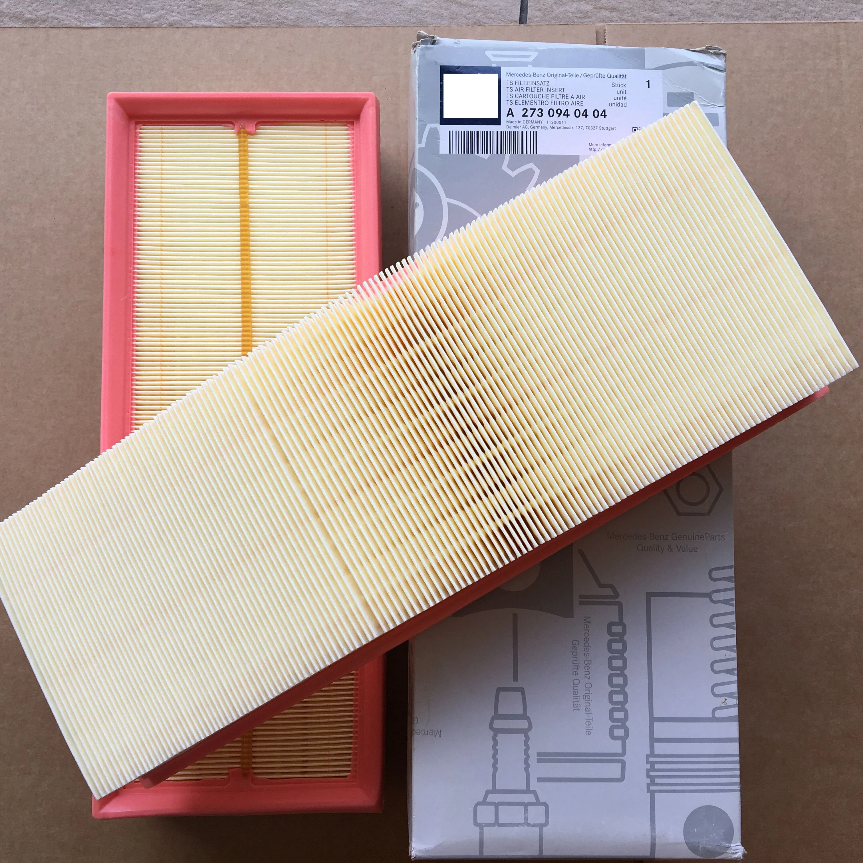 Car Air Filter 1120940604 For Mercedes W203 W204 C240 C280 C320 C350