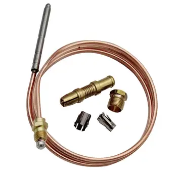 

Gas Water Heater Fitting Universal Thermocouple Gas Replacement 900 mm Tail Thread 11 / 32-32UNS Four-piece Thermocouple