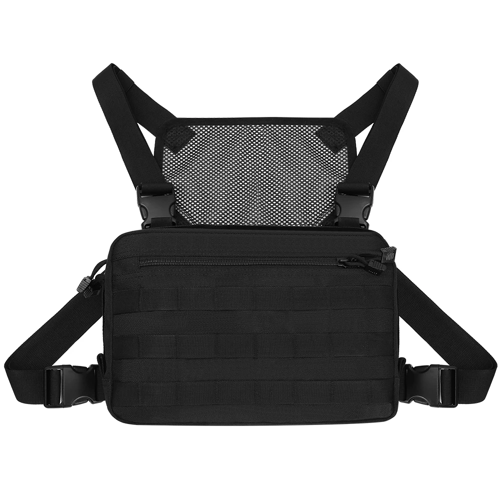 Hip Hop Military Tactical Chest Rig Bag Backpack Men Adjustable Multi-Functional Molle Tool Pouch Shoulder Bag Tactical Vest Bag