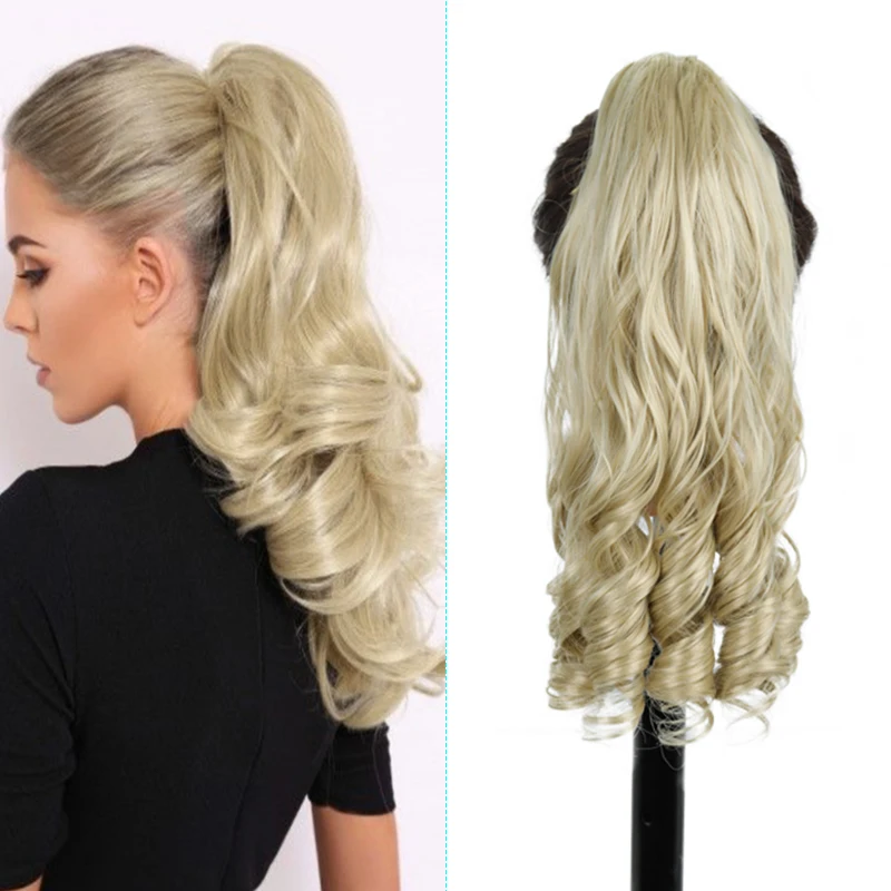 Волосы Azqueen для наращивания термостойкие синтетические конский хвост