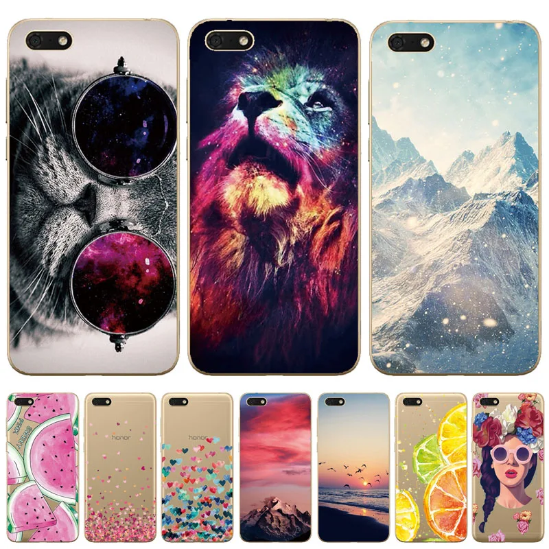 Silicone phone Case For Huawei Honor 7A 5.45&quot inch Soft Tpu Phone shell for Y5 2018 DUA L22 Russian version |