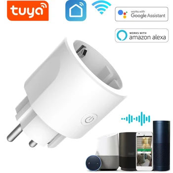 

WiFi Smart Plug Outlet Wireless Power Socket Tuya App Remote Control Voice Control Alexa Google Home No Hub Required EU