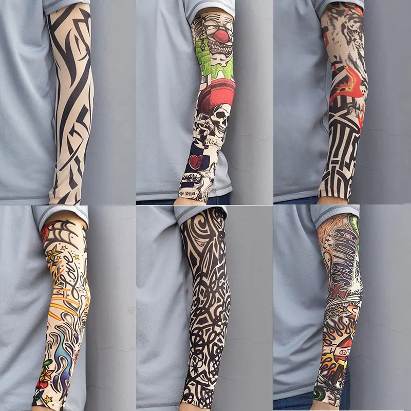 

1 Pcs Cycling Arm Sleeve UV Protection Stretchy Sunscreen Arm Sleeves Arm Warmers Basketball Hiking Running Arm Sleeves