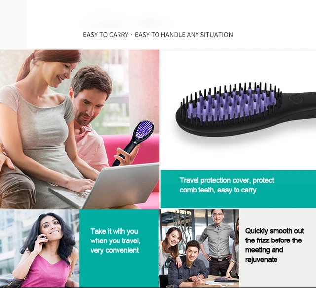 Hair Straightner Simply Straight Hair Straightening Brush Ceramic