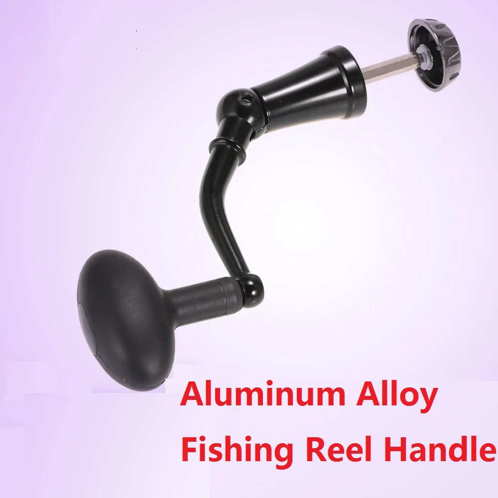 

Lixada Fishing Reel Handle Aluminum Alloy Rotary Knob Foldable Power Handle for Spinning Reel Replacement Handle Nonslip Grip