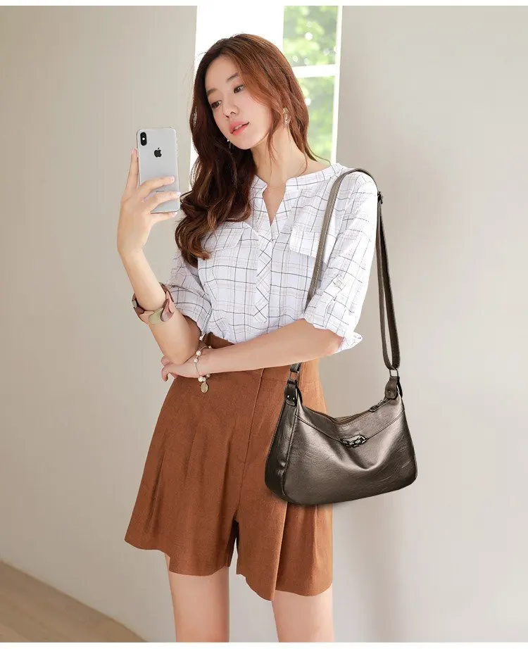 

2019 Spring Summer New Style Fashion Middle-aged Women Shoulder WOMEN'S Bag Trendy Bag Cool Outdoor Handbag