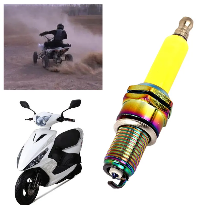 Vehemo D8TC Iridium Scooter Spark Plug Motorcycle Moped Ignition Autobike Alloy ATV for CG 125 | Автомобили и мотоциклы