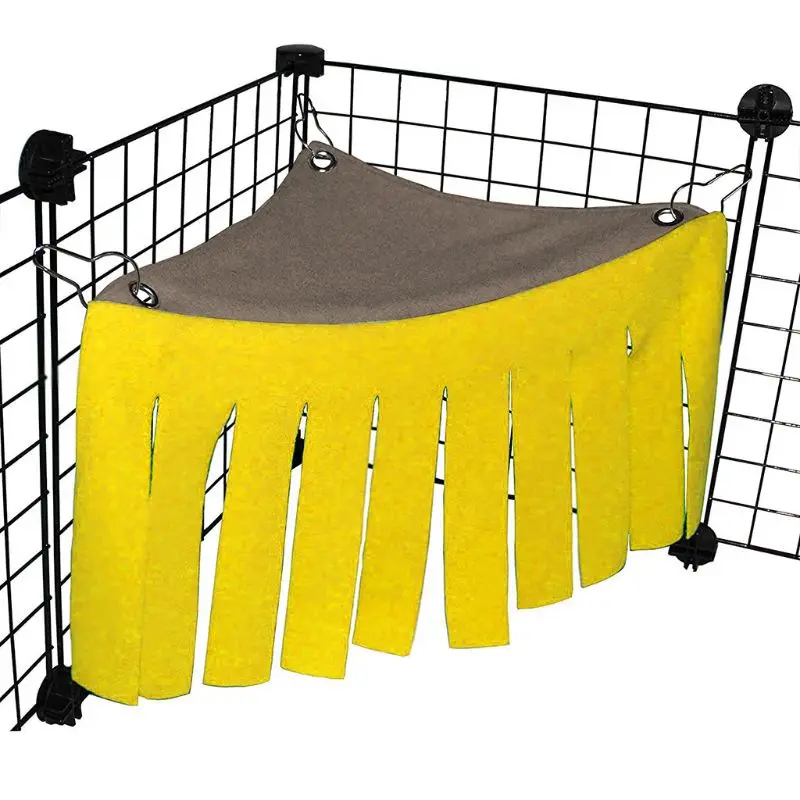 Small Pet Corner Hideout Guinea Pigs Ferrets Fleece Tent Hedgehogs Rabbits Toys 449E