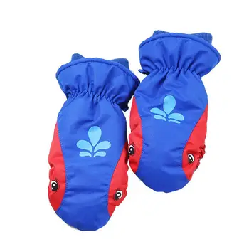 

Children's Halter Ski Riding Gloves Dolphin Print Thicken Comfortable And Warm Windproof And Waterproof Gloves In Winter
