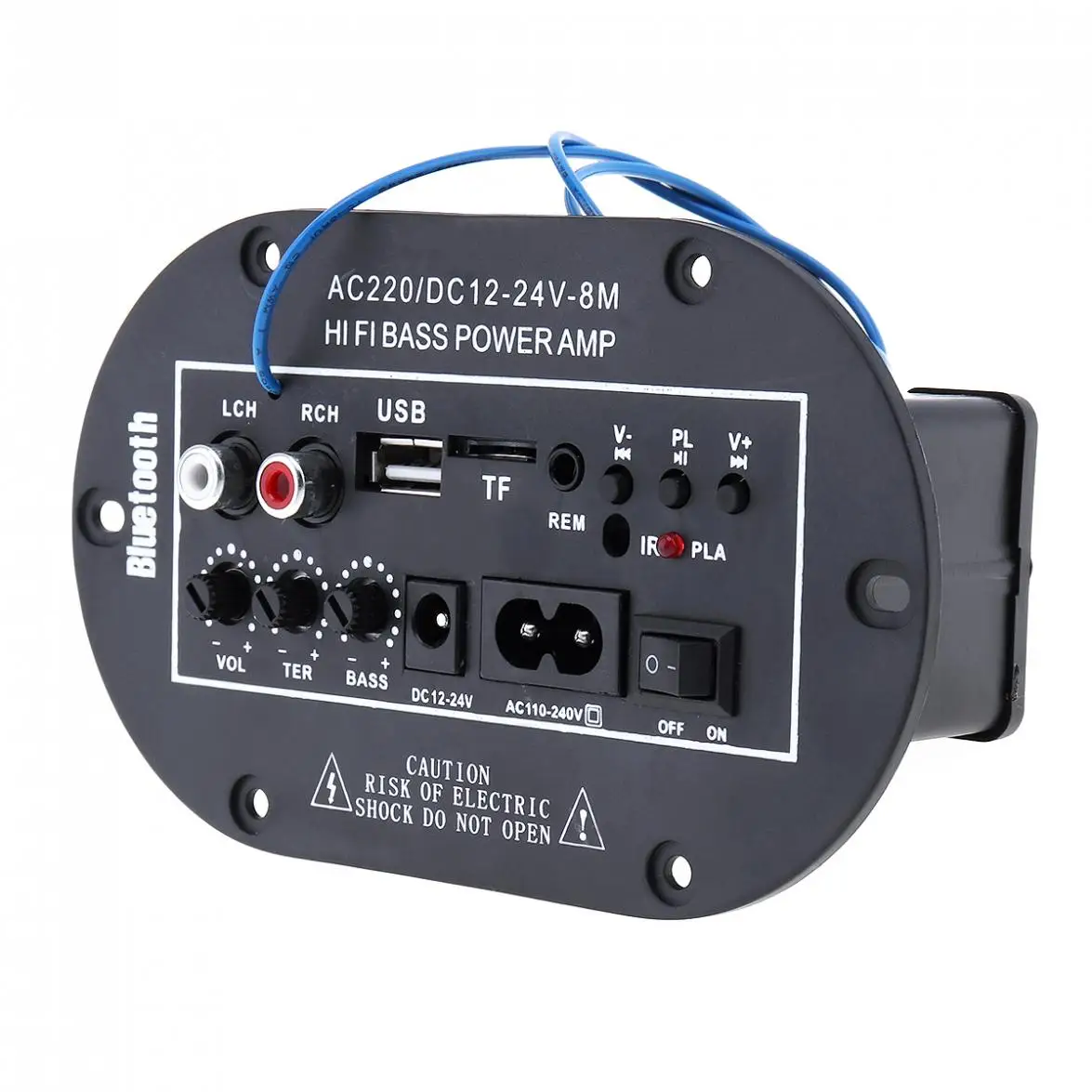8 дюймов Bluetooth Hi-Fi 25 Вт автомобильный аудио усилитель мощности FM радио плеер Поддержка/SD/USB/DVD/MP3 вход для автомобиля
