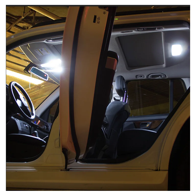 7 Bombillas Led Interior Kit de Luz Blanca Fría cúpula luz para el 2010-2014 Ford Mustang 