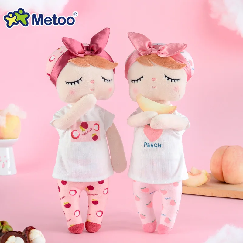New Soft Metoo Fruit Angela Doll Stuffed Toys Plush Watermelon Fresh Cute Kawaii Kids Gift Metoo Dolls for Girls 3