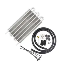 Car Modified Car Aluminum Alloy Air Conditioning Tube Belt Condenser Car Condenser Ideal Tool Easy to Install