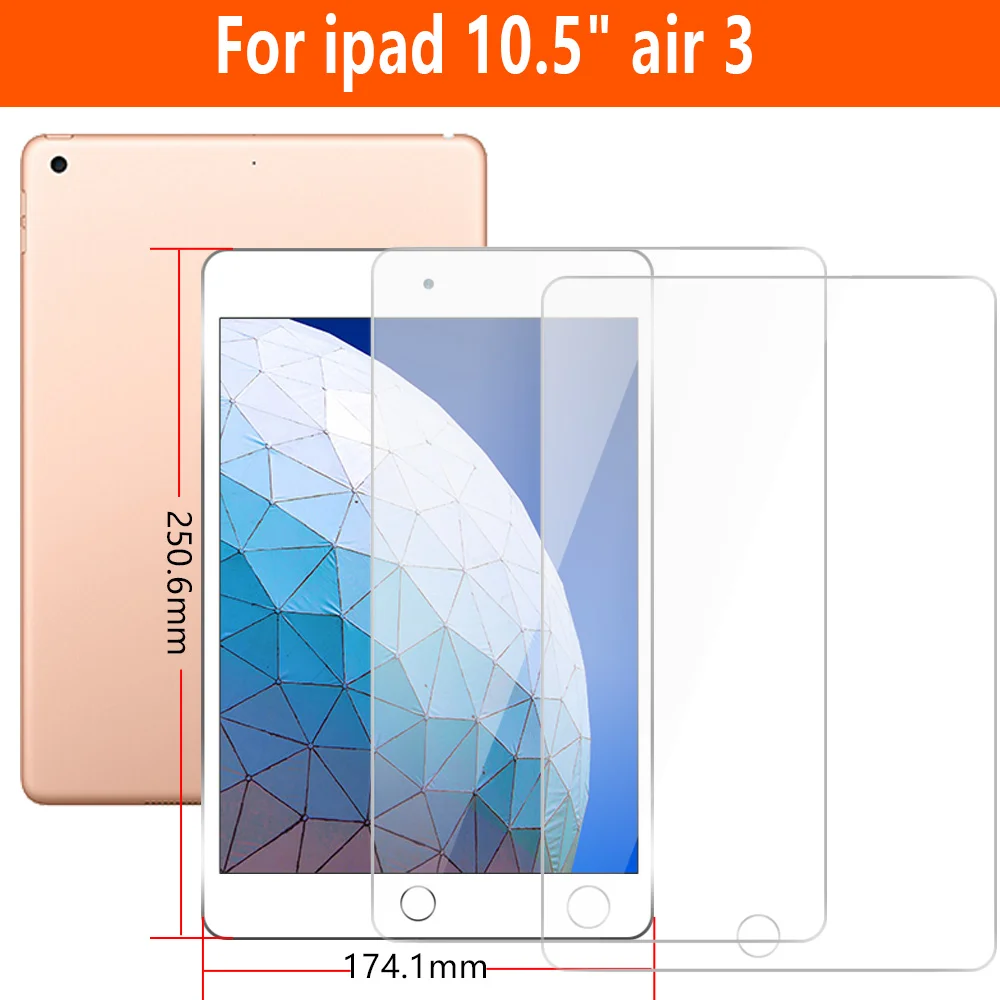 Закаленное стекло для ipad 9,7 Air 1 2 протектор экрана для ipad mini 5 4 защитная пленка для ipad 10,5 air3 ipad 10,2 Pro 7th - Цвет: IPAD105 GHM2