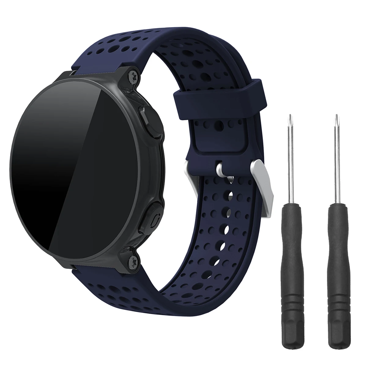 Для Garmin Forerunner 220 230 235 620 630 735XT ремешок для наручных часов для силиконовый регулируемый ремень для 135-215 мм