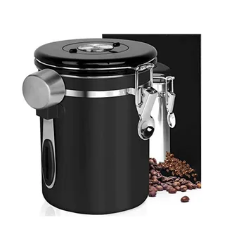 

Stainless Steel Sealed Tank Storage Tank Moisture-proof Coffee Bean Milk Powder Jar Tea Pot Kitchen Grains Storage Box